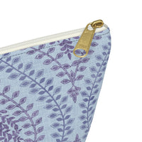 Mumbai Lace Accessory Pouch w T-bottom in Purple